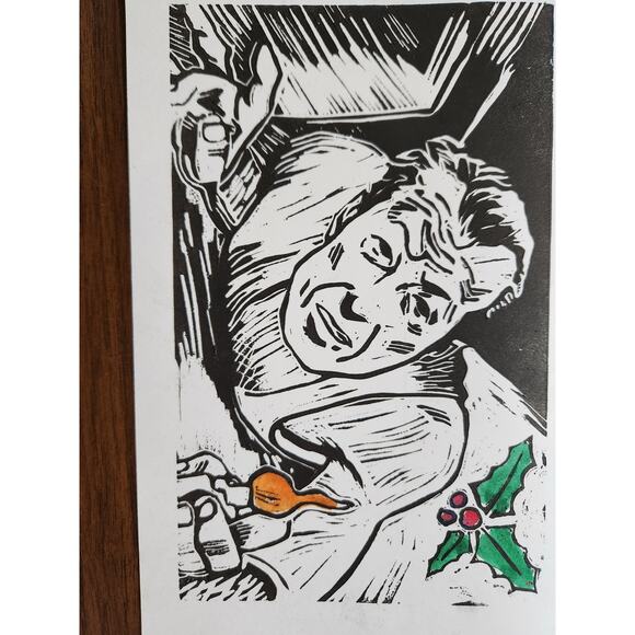 Die Hard Inspired 5"x7" Holiday Greeting Cards Set of 5 Acid Free Card Stock Art - Picture 4 of 8